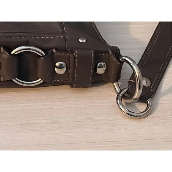 Coach Leather Hobo Shoulder Bag/Purse #L0920-F14707, Brown - Picture 14 of 15